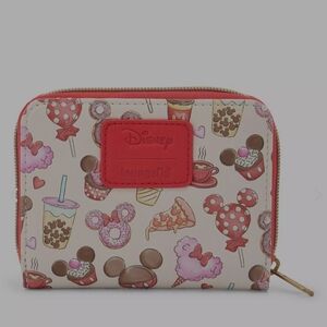 Disney Mickey Minnie White Red Treat Loungefly Wallet New Tags Hot Topic